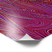 "Neuraler Firestorm" Abstrakt" Lila rot Fotodruck (Ecke)