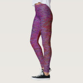 "Neuraler Firestorm" Abstrakt" Lila rot Leggings (Links)
