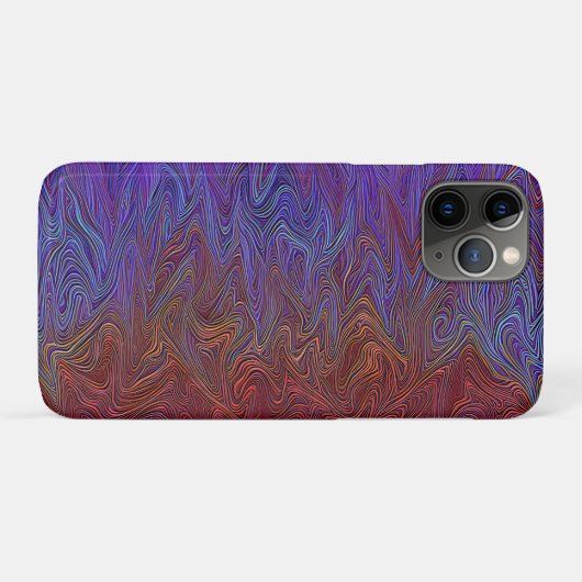 "Neuraler Firestorm" Abstrakt" Rot Blau Case-Mate iPhone Hülle (Rückseite (Horizontal))