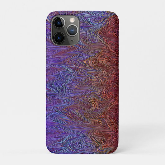 "Neuraler Firestorm" Abstrakt" Rot Blau Case-Mate iPhone Hülle (Rückseite)