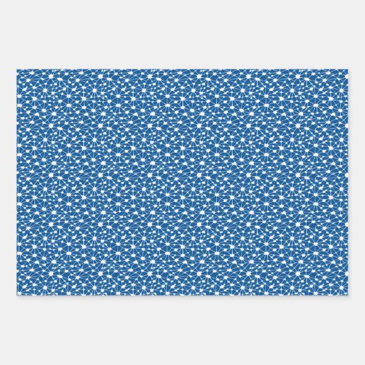 Neurales Netzwerk Abstraktes Fraktal-Design Geschenkpapier Set (Vorderseite 2)