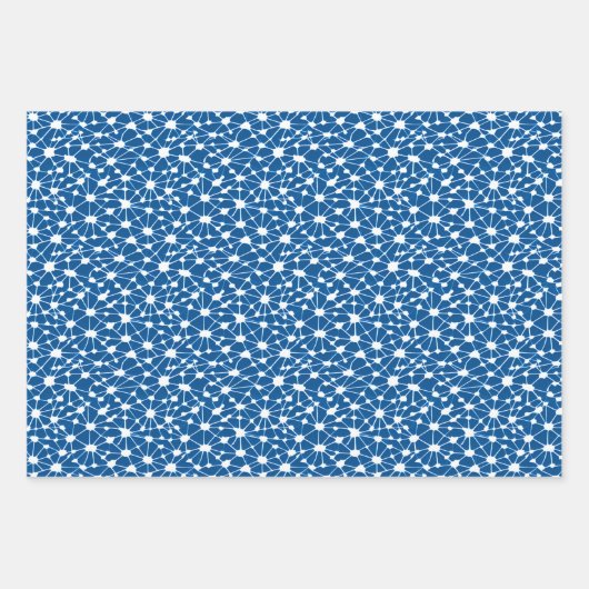 Neurales Netzwerk Abstraktes Fraktal-Design Geschenkpapier Set (Vorderseite)