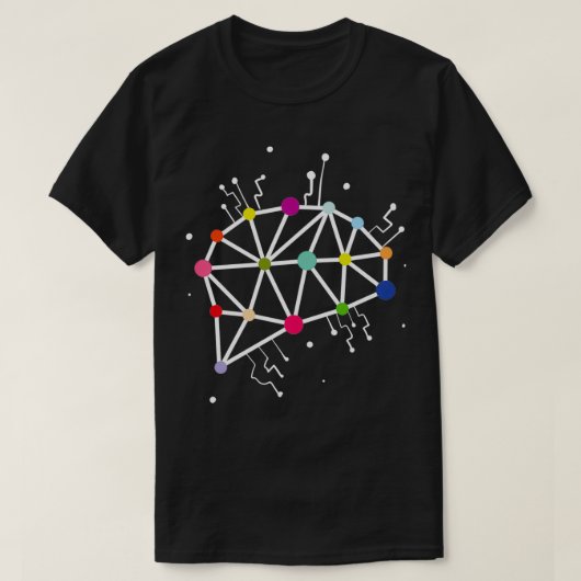 Neurales Netzwerk Coole Datenwissenschaft Tiefe Le T-Shirt (Design vorne)