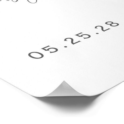 Neuraltiges Wartezeichen Poster (Ecke)