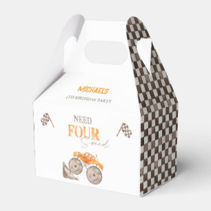 Neurenovierte Speed Monster Truck Geburtstagskarte Geschenkschachtel