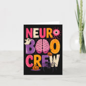 Neuro Boo Crew Halloween Anatomical Brain Anatomy Karte (Vorderseite)