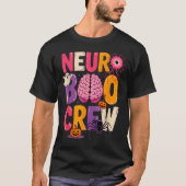 Neuro Boo Crew Halloween Anatomical Brain Anatomy  T-Shirt (Vorderseite)