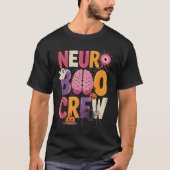 Neuro Boo Crew Halloween Anatomical Brain Anatomy  T-Shirt (Vorderseite)