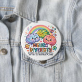 Neuro-Diversitäts-Lustiger Pin-Button Button (Beispiel)