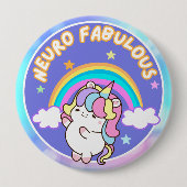 Neuro Fabulous Abzeichen Pin Sinneswahrnehmungs-Ab Button (Vorderseite)