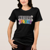 Neuro Funkelnd Tri-Blend Shirt (Vorderseite)