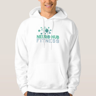 Neuro Hub Fitness Herren-Logo-Hoodie in Weiß Hoodie