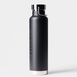 Neuro Hub Fitness Isolierte schwarze Trinkflasche