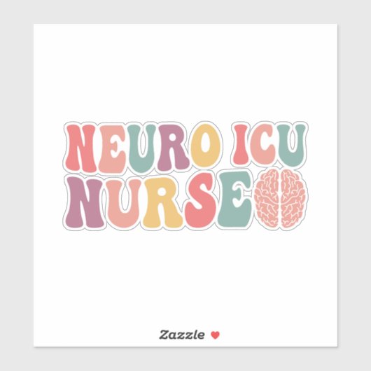 Neuro ICU Nurse Aufkleber (Blatt)