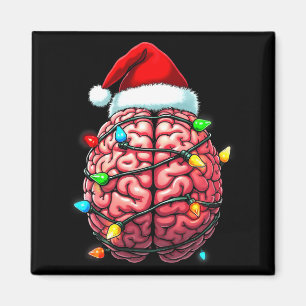 Neuro Krankenschwester Weihnachtsmann Mütze Neurol Magnet