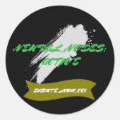 Neuro_Nodes: Neural Override Command Runder Aufkleber (Vorderseite)