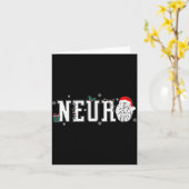 Neuro Nurse Brain Santa Hat Neuroscience Nursing C Karte (Gelbe Blume)