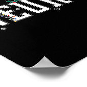 Neuro Nurse Brain Santa Hat Neuroscience Nursing C Poster (Ecke)