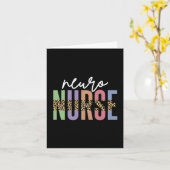 Neuro Nurse cheetah RN Geschenke zur Wertschätzung Karte (Gelbe Blume)