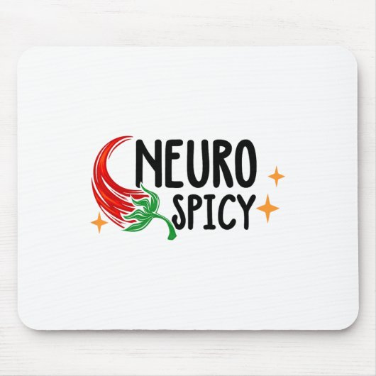 Neuro-Spicy Neurodiversity - Adhd - Autismus Aware Mousepad (Vorne)