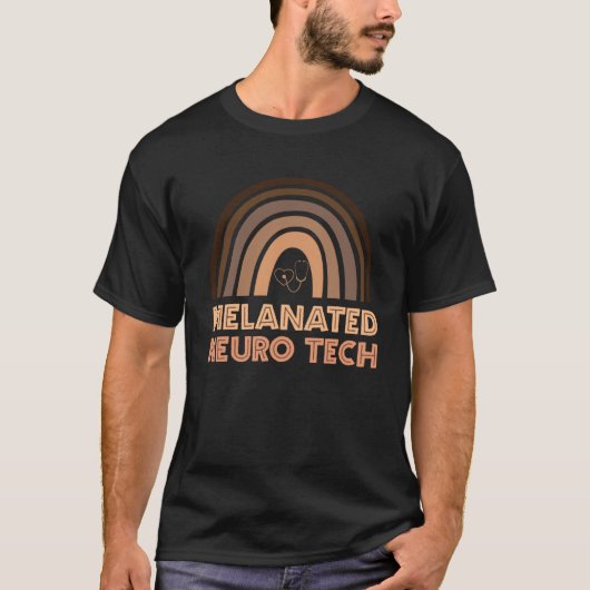 Neuro Tech Melanated Neurology Technician Week Bla T-Shirt (Vorderseite)