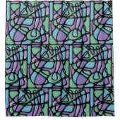 Neuroart Hartglas Duschvorhang (Vorderseite)