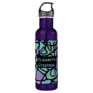 Neuroart Hartglas Wasser Flasche Edelstahlflasche