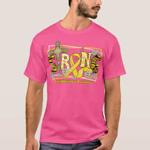 Neuroblastoma Awareness Cross Band Strong hope l T-Shirt