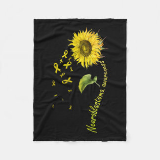 Neuroblastoma Awareness Sonnenblume Fleecedecke