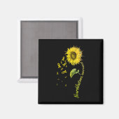 Neuroblastoma Awareness Sonnenblume Magnet (Vorderseite/Rückseite)
