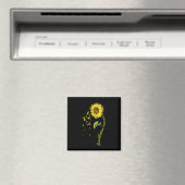 Neuroblastoma Awareness Sonnenblume Magnet (In Situ (Geschirrspüler))