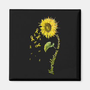 Neuroblastoma Awareness Sonnenblume Magnet