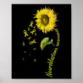 Neuroblastoma Awareness Sonnenblume Poster (Vorne)