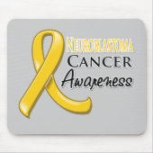 Neuroblastoma Cancer Awareness Ribbon Mousepad (Vorne)