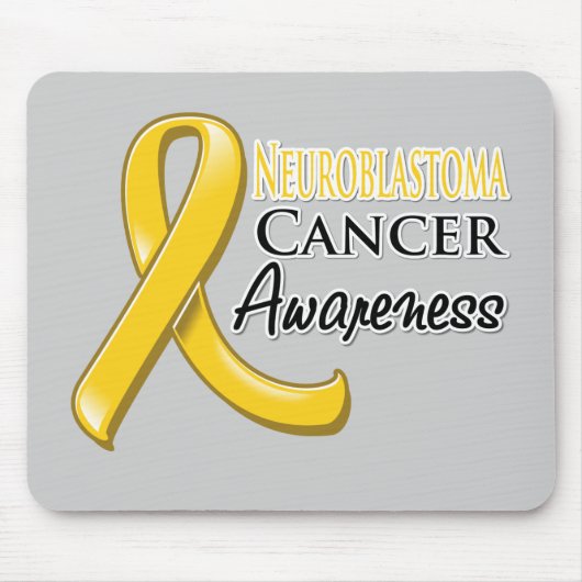 Neuroblastoma Cancer Awareness Ribbon Mousepad (Vorne)
