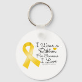 Neuroblastoma Ribbon Jemand I Liebe Schlüsselanhänger (Vorderseite)