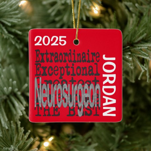 Neurochirurg Extraordinaire BENUTZERDEFINIERT Keramikornament (Baum)