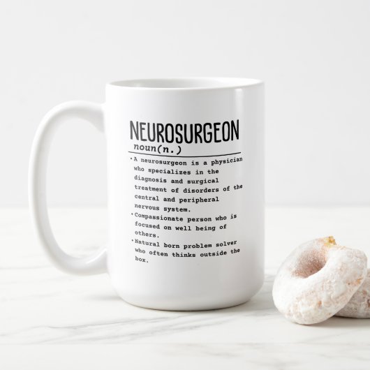 Neurochirurg Kaffeetasse (Mit Donut)