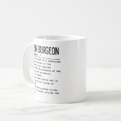 Neurochirurg Kaffeetasse (Vorderseite Links)