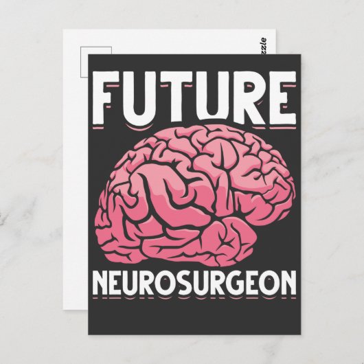 Neurochirurg Student Funny Brain Neuro Chirurg Postkarte (Vorne/Hinten)