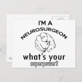 Neurochirurgen Postkarte (Vorne/Hinten)