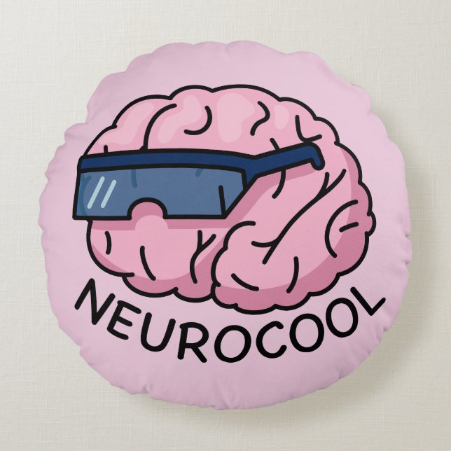 Neurocool Rundes Kissen (Vorderseite)