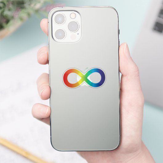 Neurodität Autismus Bewusstsein Akzeptanz Regenbog Aufkleber (Telefon)