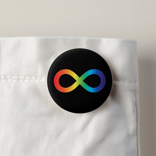 Neurodität Autismus Bewusstsein Akzeptanz Regenbog Button