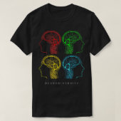 Neurodität für ADHS und Autismus Brain Graphic  T-Shirt (Design vorne)