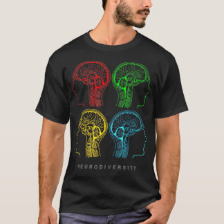 Neurodität für ADHS und Autismus Brain Graphic  T-Shirt