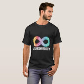Neurodität Neurodiverser Regenbogen Infinity Admin T-Shirt (Vorne ganz)