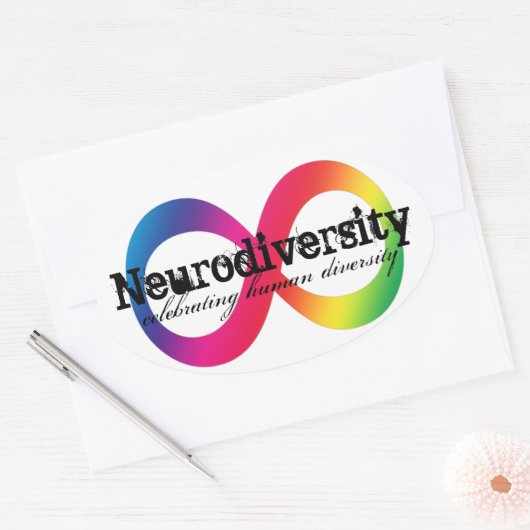 Neurodität Ovaler Aufkleber (Umschlag)