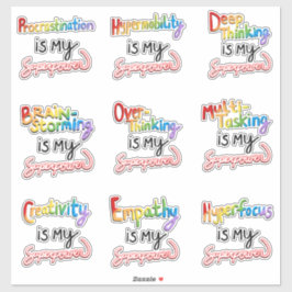 Neurodivere Superkräfte Aufkleber