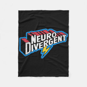 Neurodivergent Add Autismus Hero Asd Celebrate Neu Fleecedecke